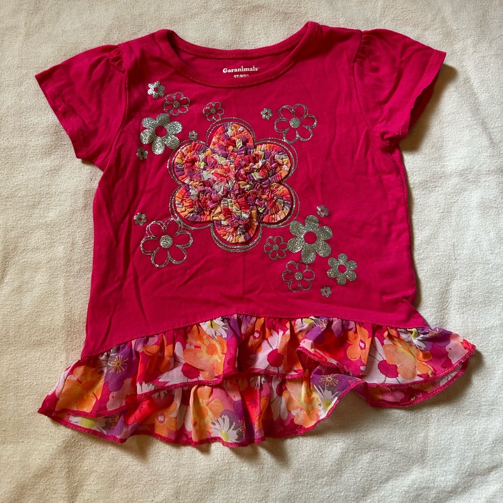 Pink Garanimals blouse size 2T